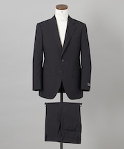 オールシーズン対応【御幸毛織】WOOL×SOLOTEX ストレッチスーツ（ブラックストライプ）