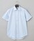 春夏向け【形態安定】SUMMERPREMIUMPLEATS_スモールワイドカラー 半袖ドレスシャツ（ストライプ/チェック）