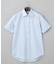春夏向け【形態安定】SUMMERPREMIUMPLEATS_スモールワイドカラー 半袖ドレスシャツ（ストライプ/チェック）