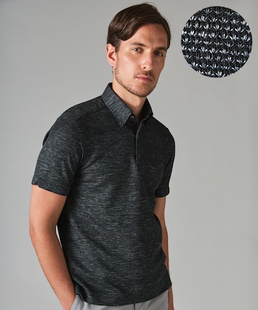 【麻混の清涼感】ノルマンディーリネン ボタンダウンポロシャツ(24年モデル)