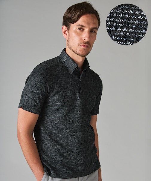 【麻混の清涼感】ノルマンディーリネン ボタンダウンポロシャツ(24年モデル)