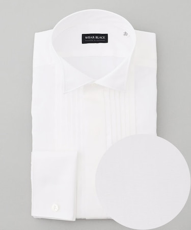 【WEAR BLACK】ブザム比翼ウィングカラー ドレスシャツ