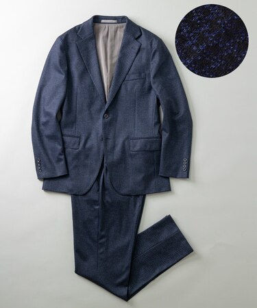 セットアップ対応【2WAYストレッチ/シワになりにくい】T/W ジャージージャケット_千鳥柄