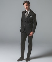 シワになりにくい【御幸毛織/みゆきけおり】Superior160s  3ピーススーツ(グレー)