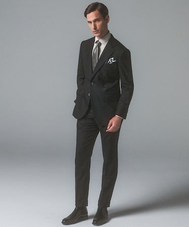 シワになりにくい【御幸毛織/みゆきけおり】Superior160s  3ピーススーツ(グレー)