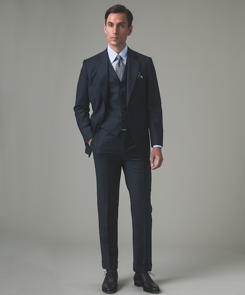 【ZEGNA/ゼニア】TROFEO/トロフェオ 3ピーススーツ（ダークグリーン）