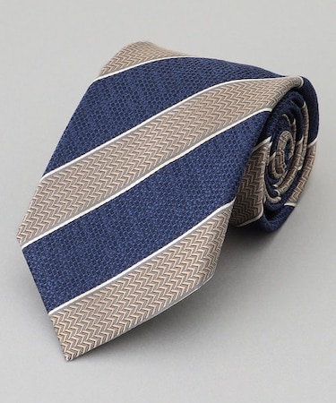 GOTAIRIKU別注【日本製】シルク ネクタイ_レジメンタル