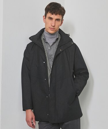 【仕事で着用可】ラスタードビー フーデッドブルゾン_地柄(24/25年モデル)