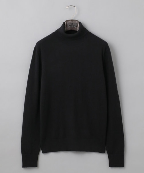 GOLD LABEL/WEB&一部店舗限定【CARIAGGI】カシミヤ100％　ハイゲージタートルネック ニット