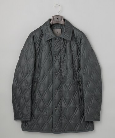 【仕事で着用可】ブライトシャンブレー キルティング ドレスダウン