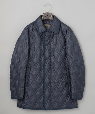 【仕事で着用可】ブライトシャンブレー キルティング ドレスダウン