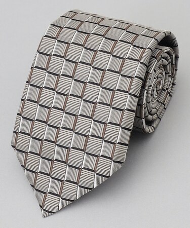 GOTAIRIKU別注【日本製】シルク ネクタイ_チェック織り