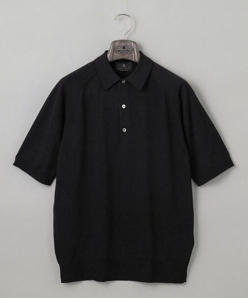 【GOLD LABEL/WEB&一部店舗限定】シーアイランドコットン ラグランニットポロ 半袖