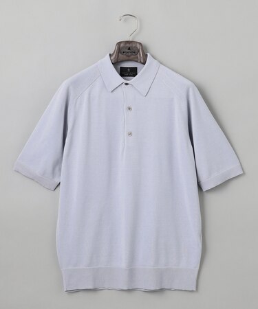 【GOLD LABEL/WEB&一部店舗限定】シーアイランドコットン ラグランニットポロ　半袖