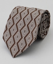 GOTAIRIKU別注【日本製】シルク ネクタイ_ダイヤ柄