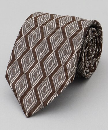 GOTAIRIKU別注【日本製】シルク ネクタイ_ダイヤ柄