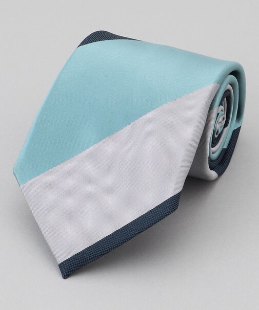 GOTAIRIKU別注【日本製】シルク ネクタイ_レジメンタル柄