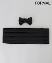 【WEAR BLACK】フォーマル用 ボウタイ カマーバンドセット