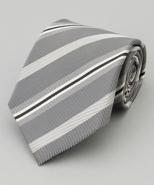 GOTAIRIKU別注【日本製】シルク ネクタイ_レジメンタル柄