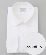 【形態安定】PREMIUMPLEATS_セミワイドカラー _織柄_通年ドレスシャツ(25年秋冬モデル)