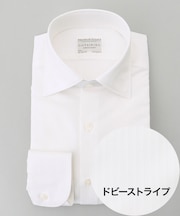 【形態安定】PREMIUMPLEATS_セミワイドカラー _織柄_通年ドレスシャツ(25年秋冬モデル)