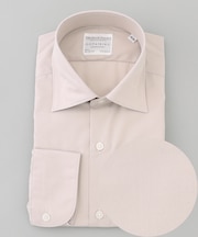 【形態安定】PREMIUMPLEATS_セミワイドカラー 通年ドレスシャツ(カラー ストライプ)