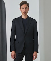 セットアップ対応【洗える/ストレッチ/シワになりにくい】ZERO TRIA ウォッシャブルジャケット_ウール100%