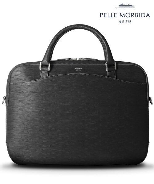 日本製【PELLE MORBIDA】型押しレザー ブリーフバッグ｜ゴタイリクの