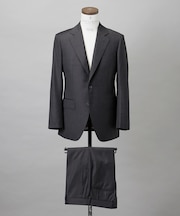 【Loro Piana Fabric】365 通年スーツ(グレー×格子)
