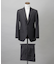 【Loro Piana Fabric】365 通年スーツ(グレー×格子)