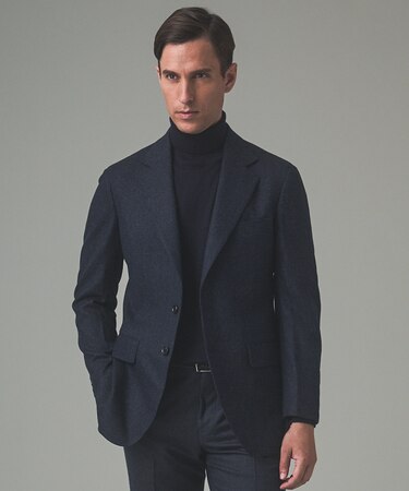 新色追加【一部ストレッチ】カシミヤブレンド 定番ツイードジャケット(25年モデル)