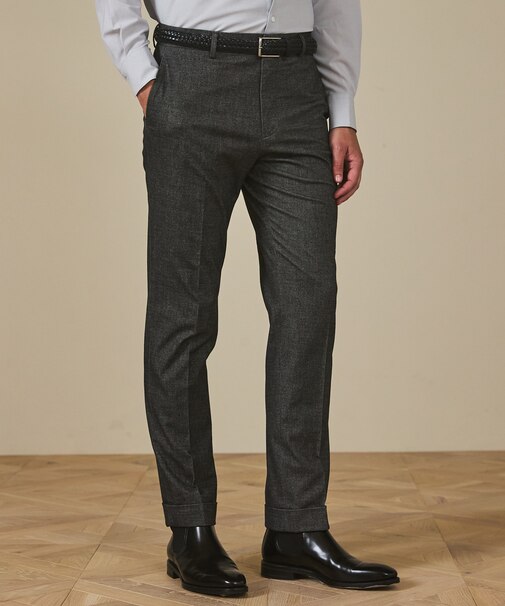 仕事で着られる 秋冬の綿パン【ストレッチ】コットンモールスキンストレッチパンツ