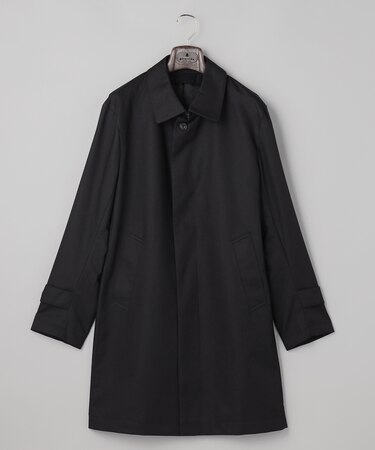 25年新作/3シーズン対応【防水/軽量/シワになりにくい】メランジカルゼ ステンカラーコート_無地