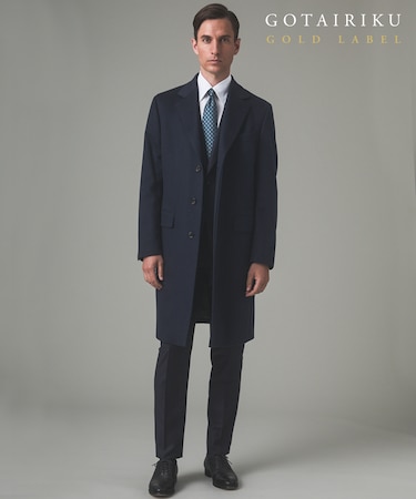 GOLD LABEL/WEB&一部店舗限定【COLOMBO】ピュアカシミヤ チェスターコート