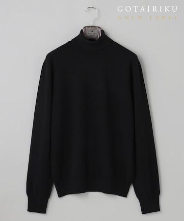 GOLD LABEL/WEB&一部店舗限定【洗える】カシミヤ100％ ハイゲージタートルネック ニット