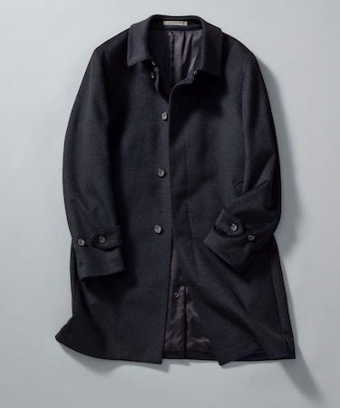 ライトウェイトアンゴラ ステンカラーコート