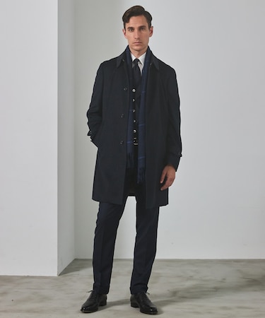 ライトウェイトアンゴラ ステンカラーコート