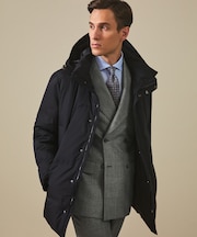 WEB限定【仕事で着られる】ドレスダウンコート_ストレッチツイル_25年新作