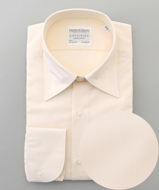 【形態安定】PREMIUMPLEATS_セミワイドカラー _通年ドレスシャツ(25年秋冬限定色)