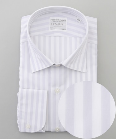 【形態安定】PREMIUMPLEATS_セミワイドカラー _通年ドレスシャツ(25年秋冬限定色)
