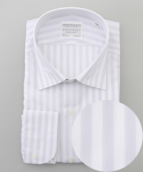 【形態安定】PREMIUMPLEATS_セミワイドカラー _通年ドレスシャツ(25年秋冬限定色)
