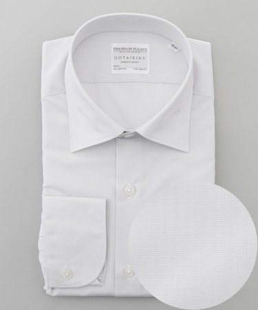【形態安定】PREMIUMPLEATS_セミワイドカラー _通年ドレスシャツ(25年秋冬限定色)