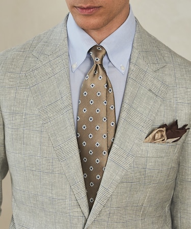 GOTAIRIKU別注【日本製】シルク ネクタイ_小紋柄