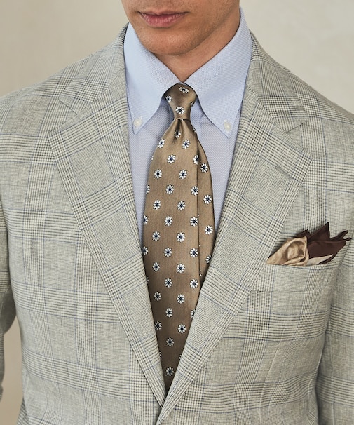 GOTAIRIKU別注【日本製】シルク ネクタイ_小紋柄