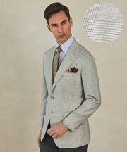 【CANONICO/カノニコ】ヴィンテージ ジャケット_エクリュグレンチェック