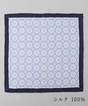日本製【シルク100%】オリジナル柄チーフ(26年春夏)