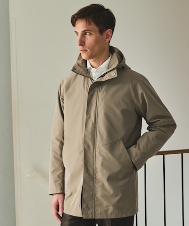 ダウンライナー装着可【仕事で着用可】メランジシャンブレー スプリングブルゾン(26年モデル)