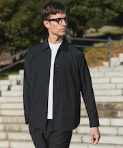 カジュアルセットアップ対応【洗える/ストレッチ】YUNSA シャツアウター