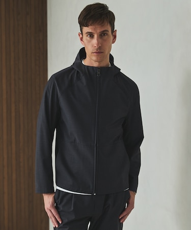 カジュアルセットアップ対応【洗える/ストレッチ】YUNSA ライトパーカ