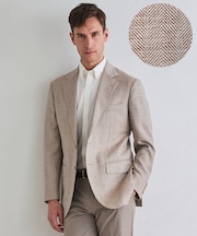 【Loro Piana Fabric】SUMMER TIME ジャケット_ヘリンボーン織